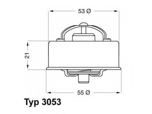 WAHLER 3053.85 termostatas, aušinimo skystis 
 Aušinimo sistema -> Termostatas/tarpiklis -> Thermostat
77 01 348 139