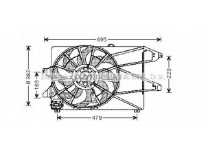 AVA QUALITY COOLING FD7527 ventiliatorius, radiatoriaus 
 Aušinimo sistema -> Oro aušinimas
1020757