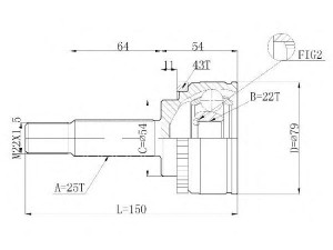 STATIM C.615 jungčių komplektas, kardaninis velenas 
 Ratų pavara -> Sujungimai/komplektas
MR377715