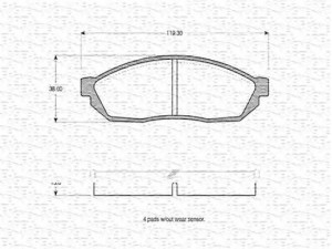 MAGNETI MARELLI 363702160711 stabdžių trinkelių rinkinys, diskinis stabdys 
 Techninės priežiūros dalys -> Papildomas remontas
5521078, 45022-SA0-670, 45022-SA0-N50