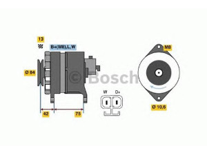 BOSCH 0 986 041 790 kintamosios srovės generatorius 
 Elektros įranga -> Kint. sr. generatorius/dalys -> Kintamosios srovės generatorius
8-97150-200-0, 8-97150-200-1, 6204042
