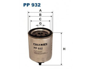 FILTRON PP932 kuro filtras 
 Techninės priežiūros dalys -> Papildomas remontas
MR355233, 4403096, 7701039703, 30871436