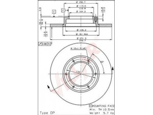 VILLAR 628.1010 stabdžių diskas
4020641W00