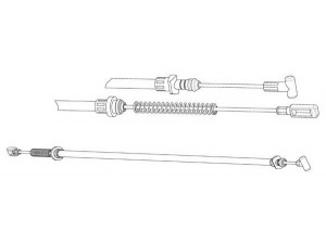 KAWE FA02303 trosas, stovėjimo stabdys 
 Stabdžių sistema -> Valdymo svirtys/trosai
2997361, 504082064