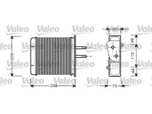 VALEO 812145 šilumokaitis, salono šildymas 
 Šildymas / vėdinimas -> Šilumokaitis
46721212, 46722095, 46722095