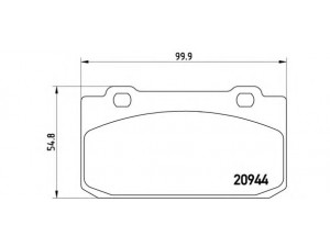 BREMBO P 23 027 stabdžių trinkelių rinkinys, diskinis stabdys 
 Techninės priežiūros dalys -> Papildomas remontas
0060750465, 0060777263, 60750778