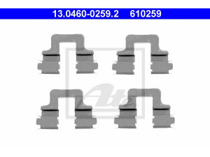 ATE 13.0460-0259.2 priedų komplektas, diskinių stabdžių trinkelės 
 Stabdžių sistema -> Diskinis stabdys -> Stabdžių dalys/priedai
1K0 615 231, 1K0 615 231 B