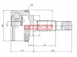 KAMOKA 7081 jungčių komplektas, kardaninis velenas 
 Ratų pavara -> Sujungimai/komplektas
39211-2F025