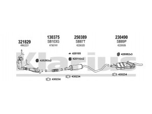 KLARIUS 750185E išmetimo sistema 
 Išmetimo sistema -> Išmetimo sistema, visa