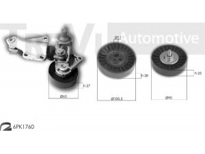 TREVI AUTOMOTIVE KA1121 V formos rumbuotas diržas, komplektas 
 Techninės priežiūros dalys -> Techninės priežiūros intervalai
