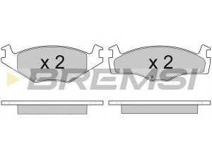 BREMSI BP2645 stabdžių trinkelių rinkinys, diskinis stabdys 
 Techninės priežiūros dalys -> Papildomas remontas
867698151, 867615109A, 867698151