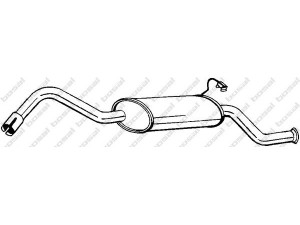 BOSAL 154-789 galinis duslintuvas 
 Išmetimo sistema -> Duslintuvas
1460213, 5028005, 6558671, 6612993