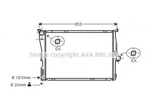 AVA QUALITY COOLING BW2288 radiatorius, variklio aušinimas 
 Aušinimo sistema -> Radiatorius/alyvos aušintuvas -> Radiatorius/dalys
17113403551, 3403551