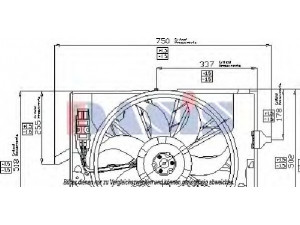 AKS DASIS 058025N ventiliatorius, radiatoriaus 
 Aušinimo sistema -> Oro aušinimas
17427524881