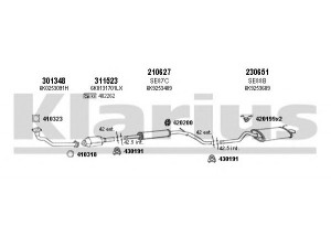 KLARIUS 790105E išmetimo sistema 
 Išmetimo sistema -> Išmetimo sistema, visa