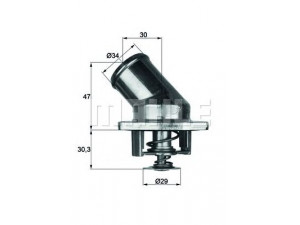 BEHR TI 3 92 termostatas, aušinimo skystis 
 Aušinimo sistema -> Termostatas/tarpiklis -> Thermostat
90 322 033, 92 063 651, 1338094