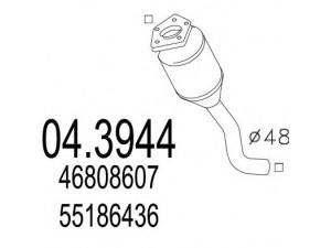 MTS 04.3944 katalizatoriaus keitiklis 
 Išmetimo sistema -> Katalizatoriaus keitiklis
46808607, 55186436, 60678323, 73501484