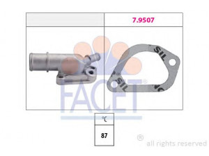 FACET 7.8159 termostatas, aušinimo skystis 
 Aušinimo sistema -> Termostatas/tarpiklis -> Thermostat
1336 J1, 7778653, 1336 J1