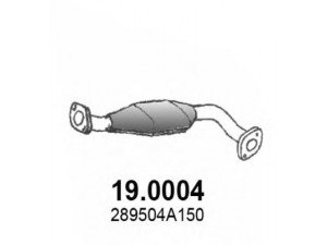 ASSO 19.0004 katalizatoriaus keitiklis 
 Išmetimo sistema -> Katalizatoriaus keitiklis
289504A100, 289504A150