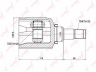 LYNXauto CI-3703 jungčių komplektas, kardaninis velenas
96245311