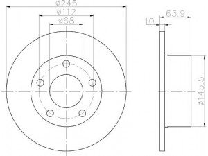 HELLA PAGID 8DD 355 102-801 stabdžių diskas 
 Stabdžių sistema -> Diskinis stabdys -> Stabdžių diskas
4A0615601A, 8E0615601, 4A0615601A
