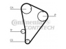 CONTITECH CT601 paskirstymo diržas 
 Techninės priežiūros dalys -> Papildomas remontas
1356854010, 1356854020, 1356854030