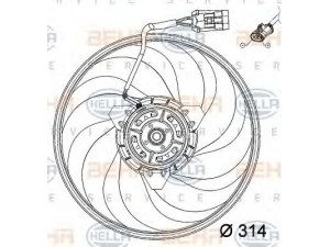 HELLA 8EW 351 034-421 pūtiklis, oro kondicionierius 
 Oro kondicionavimas -> Kondensatorius
13 41 332, 91 58 008, 9158008