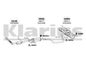 KLARIUS 931256E išmetimo sistema