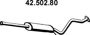 EBERSPÄCHER 42.502.80 vidurinis duslintuvas 
 Išmetimo sistema -> Duslintuvas
28700-1C020