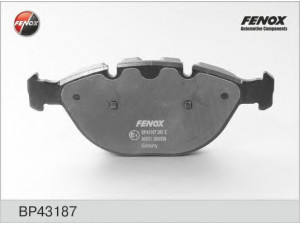 FENOX BP43187 stabdžių trinkelių rinkinys, diskinis stabdys 
 Techninės priežiūros dalys -> Papildomas remontas
34116756350, 34116761282