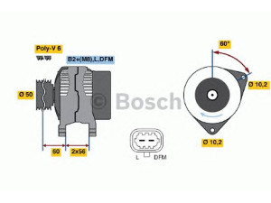 BOSCH 0 124 525 031 kintamosios srovės generatorius 
 Elektros įranga -> Kint. sr. generatorius/dalys -> Kintamosios srovės generatorius
13108597, 93176653, 93176653