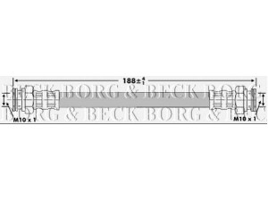 BORG & BECK BBH6952 stabdžių žarnelė 
 Stabdžių sistema -> Stabdžių žarnelės
46803893