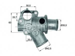 MAHLE ORIGINAL TI 112 80D termostatas, aušinimo skystis 
 Aušinimo sistema -> Termostatas/tarpiklis -> Thermostat
46431723, 60812296