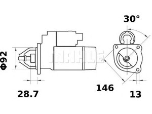 MAHLE ORIGINAL MS 243 starteris
7006 119 M1, 2147483647, 3930 507 R1