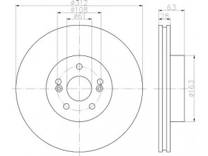 HELLA PAGID 8DD 355 114-631 stabdžių diskas 
 Stabdžių sistema -> Diskinis stabdys -> Stabdžių diskas
7701208130, 8200266743
