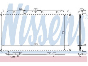 NISSENS 67346A radiatorius, variklio aušinimas 
 Aušinimo sistema -> Radiatorius/alyvos aušintuvas -> Radiatorius/dalys
21410-AV600