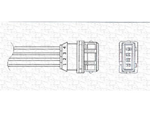 MAGNETI MARELLI 460001948010 lambda jutiklis 
 Variklis -> Variklio elektra
30611232, 30617337