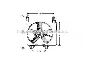 AVA QUALITY COOLING FD7524 ventiliatorius, radiatoriaus 
 Aušinimo sistema -> Oro aušinimas
1020505, 1136391, 96FB8C607AH