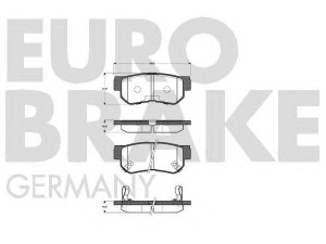 EUROBRAKE 5502223415 stabdžių trinkelių rinkinys, diskinis stabdys 
 Techninės priežiūros dalys -> Papildomas remontas
5830226A00, 5830226A00