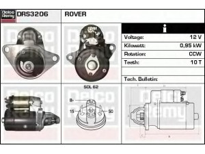 DELCO REMY DRS3206 starteris 
 Elektros įranga -> Starterio sistema -> Starteris
ADU9363