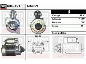 DELCO REMY DRS2101 starteris 
 Elektros įranga -> Starterio sistema -> Starteris
4306041, M3T15271, M3T25281, M3T25282