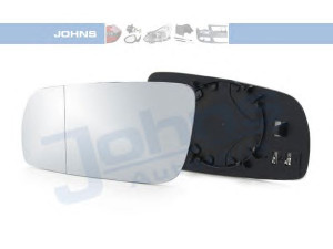 JOHNS 95 48 37-81 veidrodėlio stiklas, išorinis veidrodėlis 
 Kėbulas -> Langai/veidrodėliai -> Veidrodėlis
3B1 857 521, 7M1 857 521A