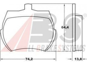 A.B.S. 36011 stabdžių trinkelių rinkinys, diskinis stabdys 
 Techninės priežiūros dalys -> Papildomas remontas
GBP177, GBP213, GBP281, GBP90213