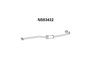 VENEPORTE NS53432 priekinis duslintuvas 
 Išmetimo sistema -> Duslintuvas
203008H300, 203008H30A, 203008H310