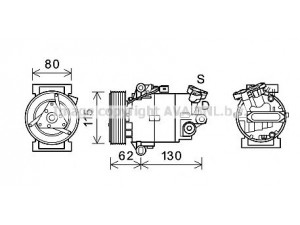 AVA QUALITY COOLING DNK390 kompresorius, oro kondicionierius 
 Oro kondicionavimas -> Kompresorius/dalys
92600BR00A