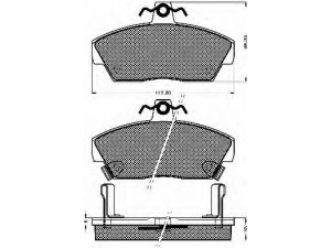 BSF 10122 stabdžių trinkelių rinkinys, diskinis stabdys 
 Techninės priežiūros dalys -> Papildomas remontas
GBP90314, GBP90314AF, GBP90328