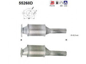AS 55268D katalizatoriaus keitiklis 
 Išmetimo sistema -> Katalizatoriaus keitiklis
46756796