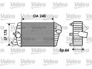 VALEO 817879 tarpinis suslėgto oro aušintuvas, kompresorius 
 Variklis -> Oro tiekimas -> Įkrovos agregatas (turbo/superįkrova) -> Tarpinis suslėgto oro aušintuvas
46745841