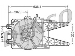 DENSO DER09015 ventiliatorius, radiatoriaus 
 Aušinimo sistema -> Oro aušinimas
46785741, 51742164