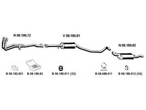 EBERSPÄCHER 082257 išmetimo sistema 
 Išmetimo sistema -> Išmetimo sistema, visa